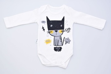 ZESTAW UBRANEK BODY SPODNIE CZAPKA PREZENT KOT R74