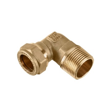 Złączka / kolanko 22x1/2 GZ skręcane do miedzi