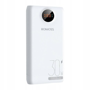 Szybki Pojemny Powerbank 20000 mAh USB Typ C LCD 22.5W 5 Ładowań Ekran LED