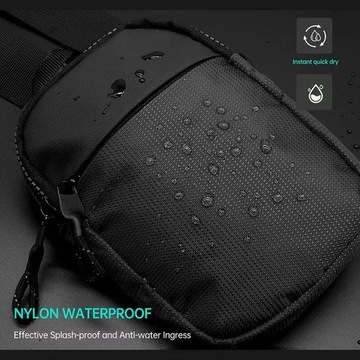 МИНИ-СУМКА НА СЛИНГЕ, МАЛЕНЬКАЯ МУЖСКАЯ ВОДОНЕПРОНИЦАЕМАЯ СУМКА НА ПЛЕЧЕ