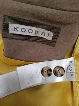 KOOKAI jak wełna płaszcz w kolorze kakaowym 40/42