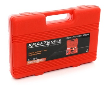 Ручной вакуумный насос, вакуумметр KD10516