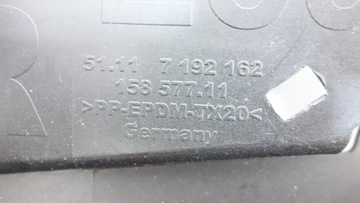 BMW Z4 E89 2009- VÝZTUHA DRŽÁKY NÁRAZNÍKU PRAVÝ PŘEDNÍ 7192162