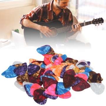 Медиатор для гитары, ТОЛЩИНА MIX, 100 ШТ.