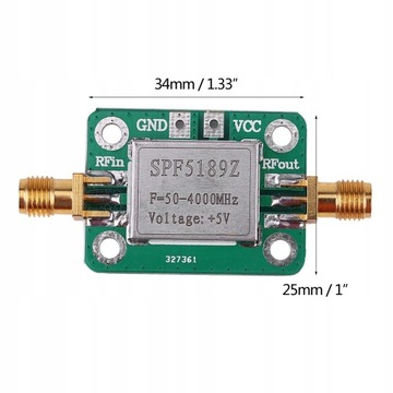 SPF5189Z LNA 50–4000 МГц ВЫСОКОЧУВСТВИТЕЛЬНЫЙ УНИВЕРСАЛЬНЫЙ РЧ УСИЛИТЕЛЬ