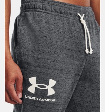 Under Armour spodnie dresowe męskie Rival Fleece Joggers szary rozmiar XXL