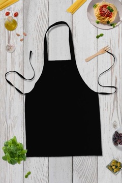 КУХОННЫЙ ФАРТУК УНИВЕРСАЛЬНЫЙ ФАРТУК ЧЕРНЫЙ