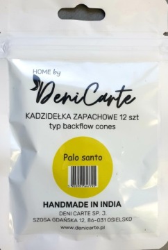 АРОМАТОВЫЕ ПАЛОЧКИ КОНИЧЕСКИЕ С ОБРАТНЫМ ПОТОКОМ Пало Санто 12шт НАТУРАЛЬНЫЕ