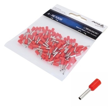 Tulejki izolowane kablowe tulejka 1.0 mm² 100 szt