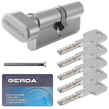 wkładka Gerda Evo 30/50G z gałką nikiel
