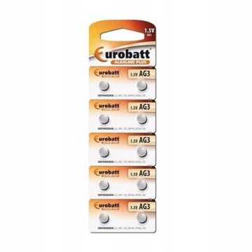 Bateria Alkaline Plus AG3 BP10 Eurobatt 1.5V 10szt