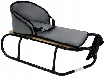 POLSKIE SANKI + OPARCIE + MATERAC + PASY SANKI DLA DZIECKA czarne