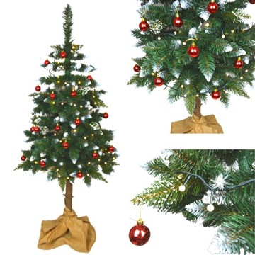 АЛМАЗНАЯ ИСКУССТВЕННАЯ ПЛОТНАЯ РОЖДЕСТВЕНСКАЯ ЕЛЬ НА СТОЛБИКЕ, 180 см