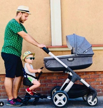 Удлинитель для коляски с сиденьем и рулем Universal 2in1 Easy X Rider V5