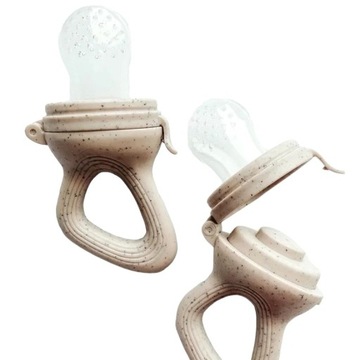 Прорезыватель с соской для фруктов и овощей BLW BEIGE L 8м+