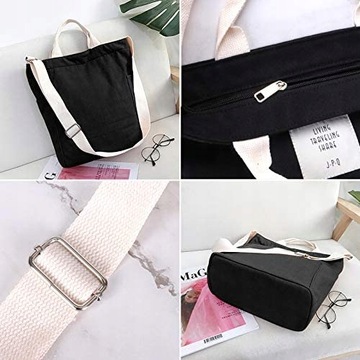 Женская холщовая сумка на плечо, повседневная сумка