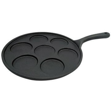 ŻELIWNA PATELNIA do NALEŚNIKÓW jajek PANCAKES patelnia INDUKCJA GAZ OGNISKO