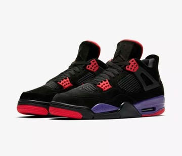 BUTY SPORTOWE MĘSKIE NIKE AIR JORDAN 4 RAPTORS AQ3816-065 CZARNE r 43