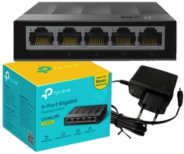 SWITCH TP-LINK LS1005G ROZDZIELACZ LAN 5 port