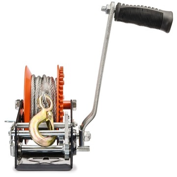 ЛЕБЕДКА ТРОСОВАЯ РУЧНАЯ ЛЕБЕДКА РУЧНАЯ 1588 кг + КРЫШКА