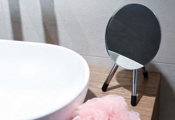 Lusterko Kosmetyczne Stojące Chrom Regulowana Wysokość AWD02091214