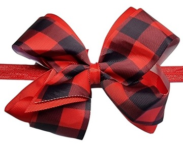 Детская повязка на голову с большим бантом