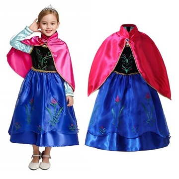 S STRÓJ PRZEBRANIE ANNA FROZEN ELZA ELSA 98/104