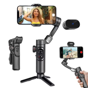 GIMBAL STABILIZATOR 360° Z AI I STEROWANIEM GESTAMI DLA URZĄDZEŃ MOBILNYCH