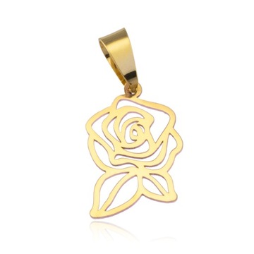 ZŁOTA ZAWIESZKA RÓŻA MAŁA PR 585