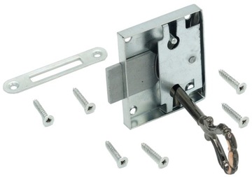 ZAMEK NAKŁADANY MEBLOWY DO MEBLI SZAFKI DRZWI 20mm