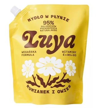 LUYA Witaminowe mydło do rąk Rumianek i Owies 800ml Refill