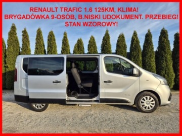Renault Trafic III Furgon 1.6 Energy dCi 125KM 2017 Renault Trafic Brygadowka 9-osob przedluzany Klima 139tys km. Super Stan, zdjęcie 19