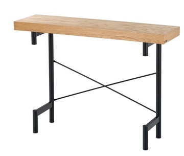 KONSOLA DO PRZEDPOKOJU W KOLORZE DĘBU STALOWE NOGI