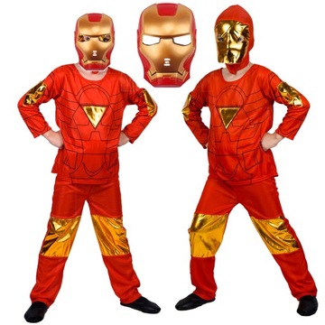 PRZEBRANIE IRONMAN KOSTIUM MASKA rozmiar S 98