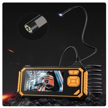 Инспекционная камера, эндоскоп, 5 м, ЖК-дисплей Full HD, USB, 6 светодиодов, IP67, для труб