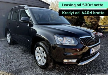 Skoda Yeti Minivan Facelifting 1.2 TSI 110KM 2017 Skoda Yeti Bezwypadkowy, FV23, KredytowanieLeasing, gwarancja 12m, DSG