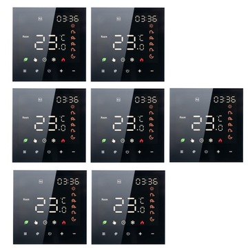 Inteligentny termostat wifi ekranem dotykowym LED Grzejnik elektryczny 7szt