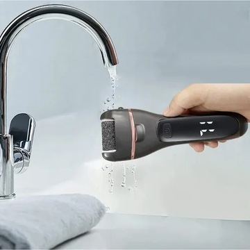 Soulima 23220 Zestaw do pedicure z elektrycznym pilnikiem do pięt, czarny