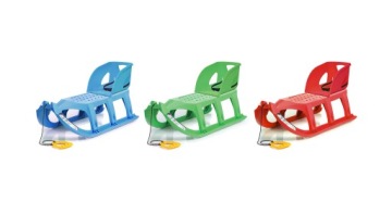 Татра красный сани + спинка и ремни безопасности для ребенка