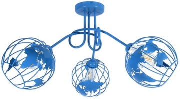 Lampa sufitowa żyrandol plafon globus młodzież
