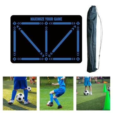 Футбольный тренировочный коврик Тренировочный ковер Контроль темпа мяча Синий
