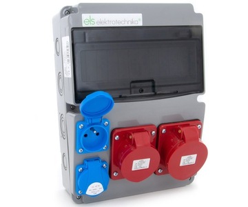 Щит строительный 32А/5П + 16А/5П + 2*ГС 230В, 11НО211