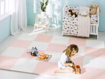 Большой развивающий пенопластовый коврик-пазл Ricokids «Березка»