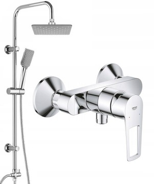 DESZCZOWNICA + BATERIA PRYSZNIC/OWA GROHE BAULOOP