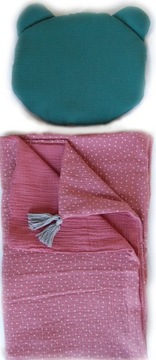 pościel MIŚ muślin organic z wypełnieniem 100x135