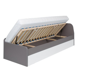 Кровать с ящиком, серо-серый 80х200 ZON21