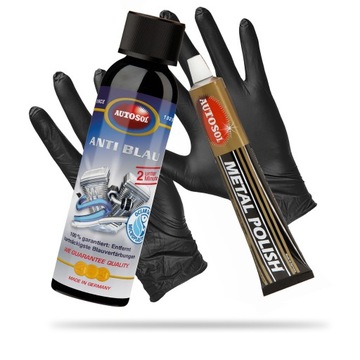 AUTOSOL BLUING REMOVER + AUTOSOL Metal Polish Zestaw do pielęgnacji metali