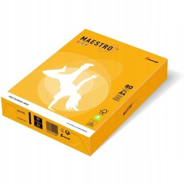 Papier ksero A4 80g MAESTRO COLOR SY40 żółty słone