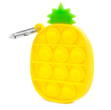 BRELOK mini ANANAS PUSH BUBBLE POP IT Bąbelki