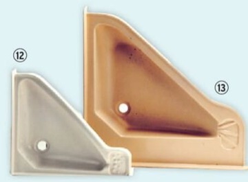 Угловой умывальник Мойка 41х35 прицеп для кемпера Белый